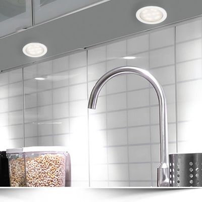 High luminous efficiency LED recessed cabinet light for furniture 58MM opening diameter