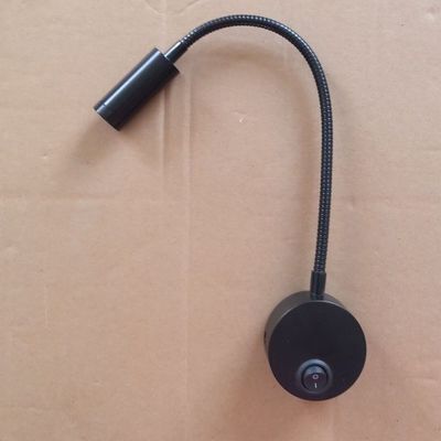 Convenient USB Charging Port Flexible LED Wall Reading Light for Hotel Guests