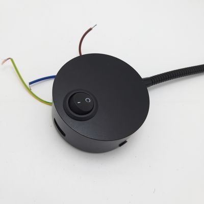 s Swan Neck Style LED Reading Wall Lamp 360 Degree Adjustable with Off-White Shade Color