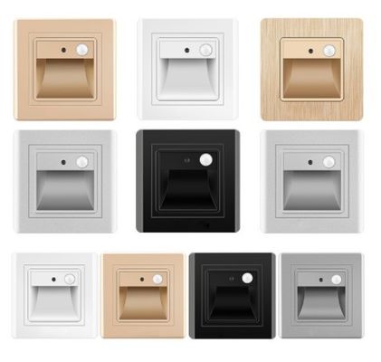 0.5W/2W PIR Sensor Step Night Light Stairs Wall Foot Light without DIY No