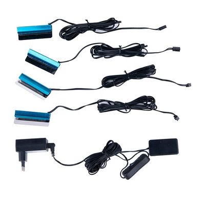 Modern Design Style LED Glass Display Showcase Light with Iron Clip Glass Shelf Light