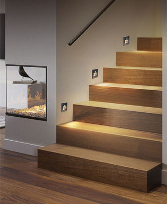 80lm PIR Motion Sensor LED Night Light for Indoor Aluminum Step Ramp Surface Lighting