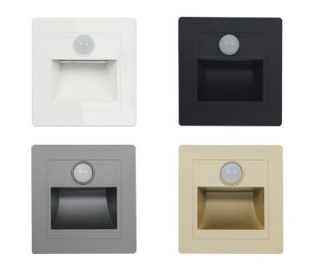80lm PIR Motion Sensor LED Night Light for Indoor Aluminum Step Ramp Surface Lighting
