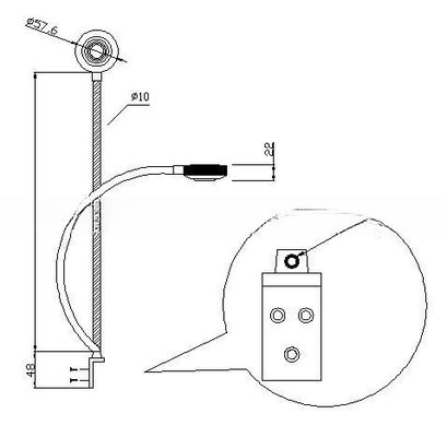 12v 24V LED Spotlight 3W Eye Care Interior Reading Lights for Camper Caravan Houseboat