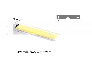 IP44 Rated Brushed Stainless Bathroom Cabinet LED Mirror Light AC100-240v Input Voltage