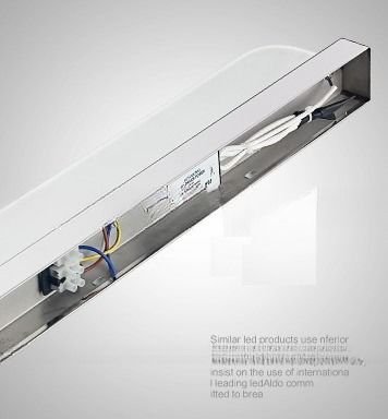 IP44 Rated Brushed Stainless Bathroom Cabinet LED Mirror Light AC100-240v Input Voltage