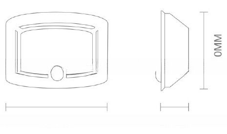 Working Temperature -35 50C LED Motion Sensor Night Light with Sensor Control