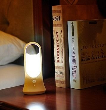 Portable Battery Operated LED Indoor Motion Sensor Night Light with USB and 115 Lumens