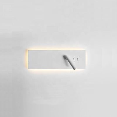 5W Backlight and Spotlight Sconce LED Bedside Dining Room Light Fixture for Off-White Interior Decor