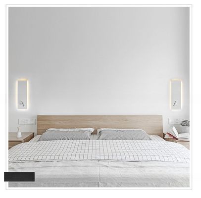 5W Backlight and Spotlight Sconce LED Bedside Dining Room Light Fixture for Off-White Interior Decor