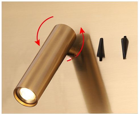 5W Backlight and Spotlight Sconce LED Bedside Dining Room Light Fixture for Off-White Interior Decor