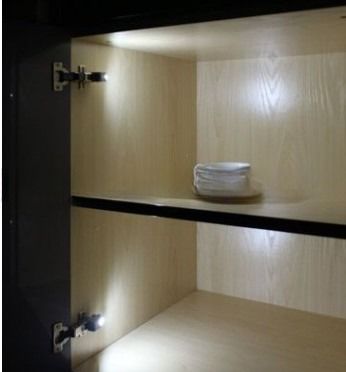 IP42 Rated LED Induction Lamp for Kitchen Cabinet Door Magnetic Door Hinge 1-