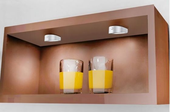 12V DC 3W Slim Round LED Under Kitchen Cabinet Light Cob with Down Shade Direction