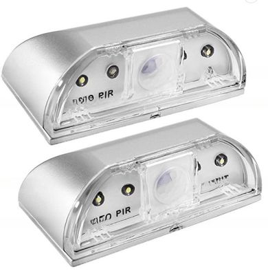 Mini ABS PIR Door Keyhole Motion Sensor Detector LED Night Light at Door Lock Lamp Sizes
