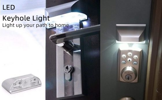 Mini ABS PIR Door Keyhole Motion Sensor Detector LED Night Light at Door Lock Lamp Sizes