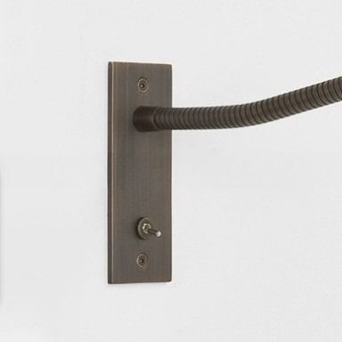 Hotel Headboard 3Watt Chrome LED Gooseneck Reading Wall Lights with 350mm Dimension