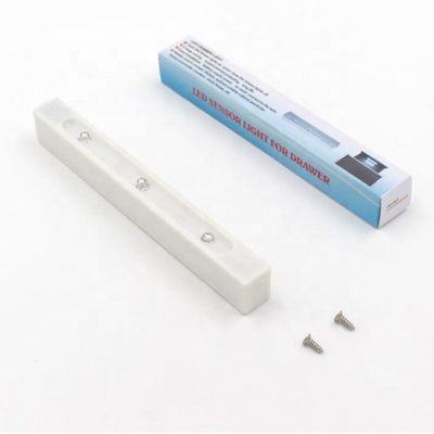 Vibration Inductive Switch LED IR Sensor Light for Wardrobe Cabinet and Drawer Silver Grey