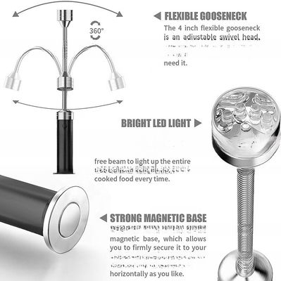 Aluminum Alloy Outdoor Camping Light with Magnetic Base 360 Adjustable LED and 1-