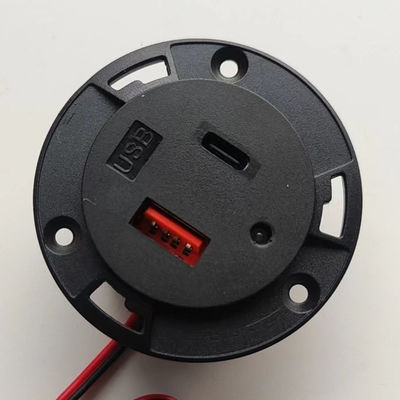 1 Ports Embedded Circular USB Type-C Socket for Charging Household Appliances 58*31MM