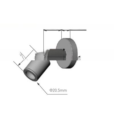 180 Degree Adjustable Surface Mounted Single Spotlight for Car Kitchen Hallway Bedroom