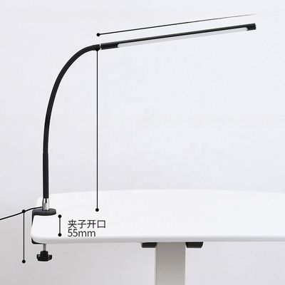 Dimmable USB Led Clip Desk Lamp for Modern Study and Reading in BLACK/NICKLE PLATING