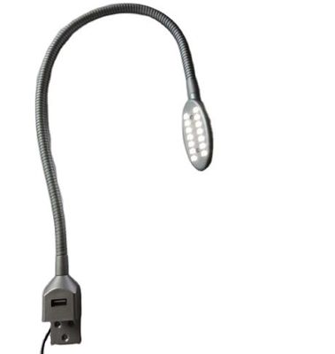 Hotel Bed Reading Light with USB Charging Port Touch Switch 12V Wall Mount LED