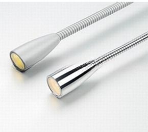 Hotel Room Bedside LED Reading Light with Adjustable Brightness and Flexible Arm