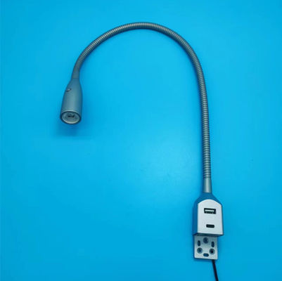 Switch Control LED Reading Light with Type-C and USB Port Modern Flexible Design