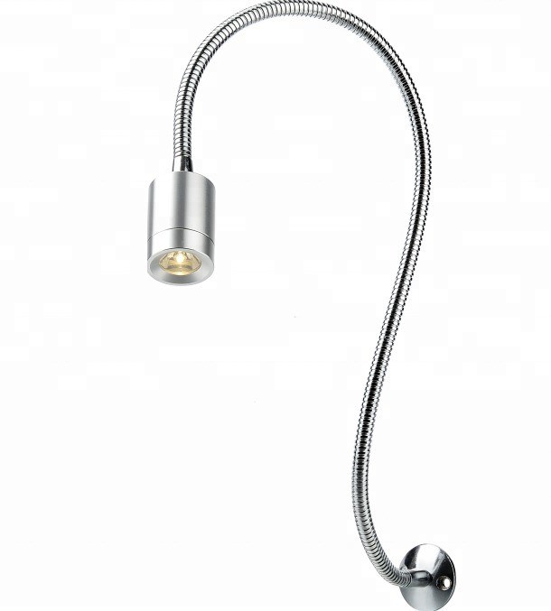 Bedside Mounted Round Shade LED Headboard Reading Lights with Screw Installation