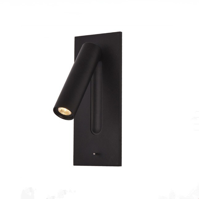 Hotel Bedside Reading Light with 5V 2A USB Modern Design Plastic Shade Recessed Mount