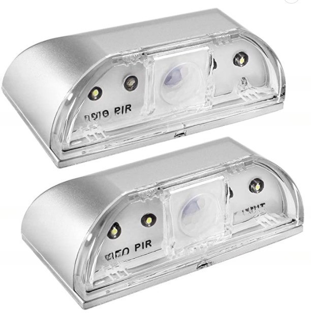 Mini ABS PIR Door Keyhole Motion Sensor Detector LED Night Light at Door Lock Lamp Sizes